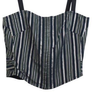 Marc by Marc Jacobs Multi-color Striped Corset tank top NWOT